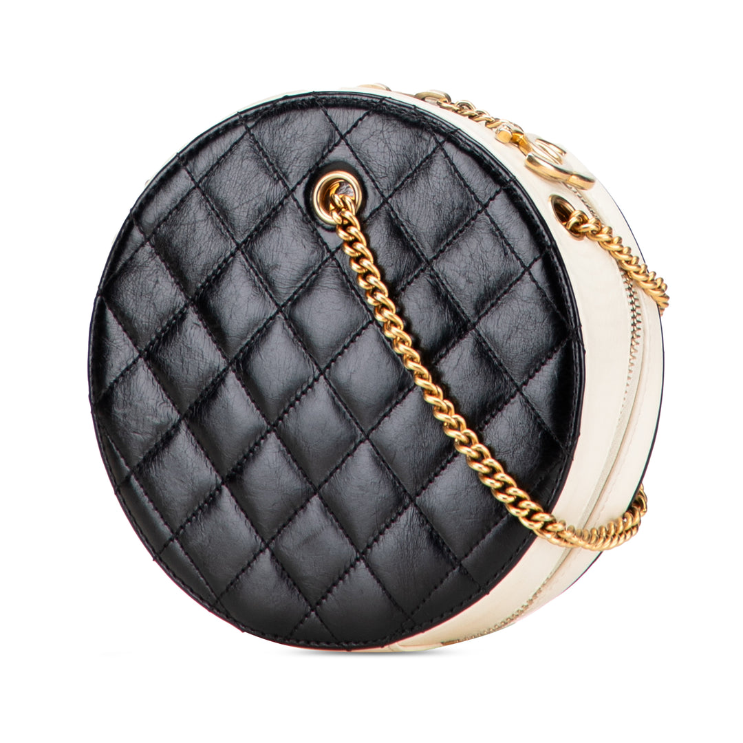 Chanel Crumpled Cuir de veau En Vogue Rond Sac