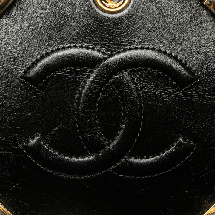 Chanel Crumpled Cuir de veau En Vogue Rond Sac