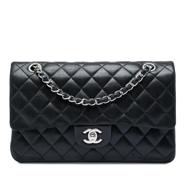Chanel Classic Double rabat Moyen Cuir d'agneau Noir – vue principale – GABY PARIS