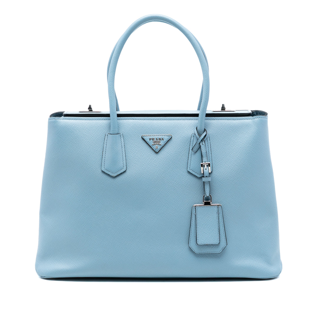 Prada Saffiano Cuir Turnlock Twin Sac