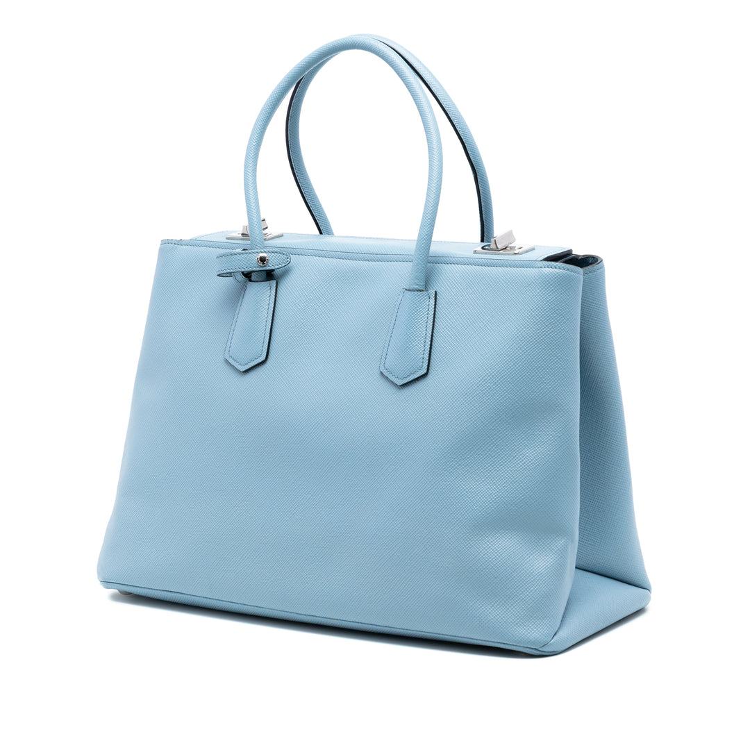 Prada Saffiano Cuir Turnlock Twin Sac