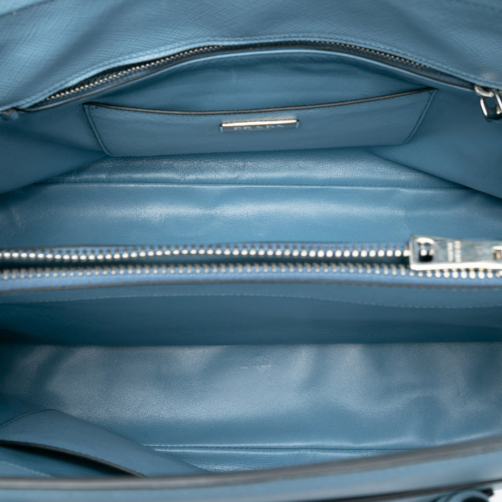 Prada Saffiano Cuir Turnlock Twin Sac