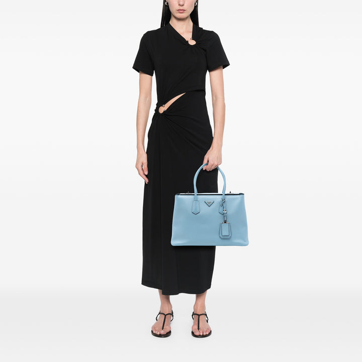 Prada Saffiano Cuir Turnlock Twin Sac
