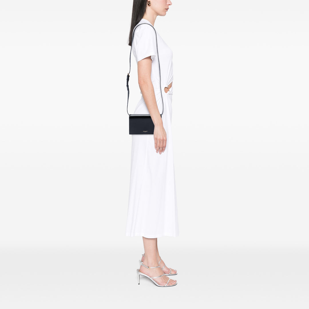 Saint Laurent Smooth Cuir de veau Monogram Sac porté croisé