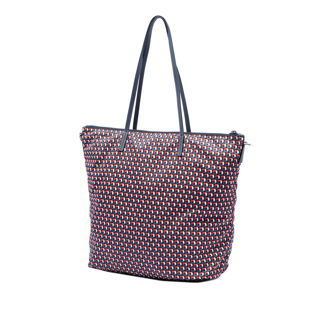 Prada Saffiano à finitions Tessuto Stampato Sac
