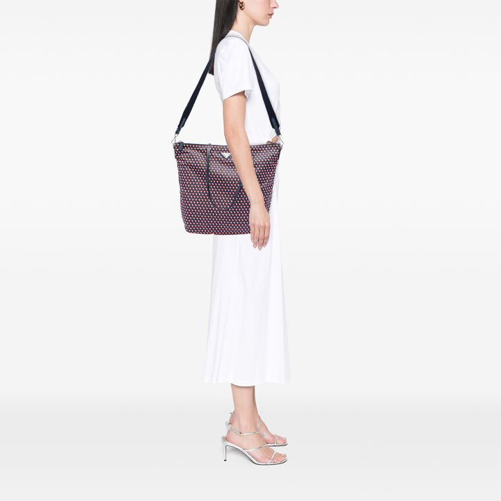 Prada Saffiano à finitions Tessuto Stampato Sac