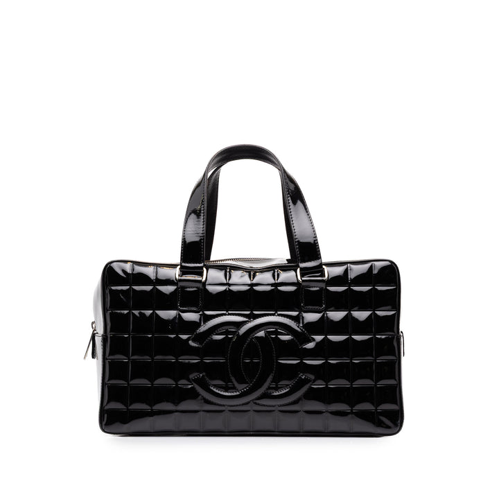 Chanel CC Chocolate Bar Bowler Sac Noir
