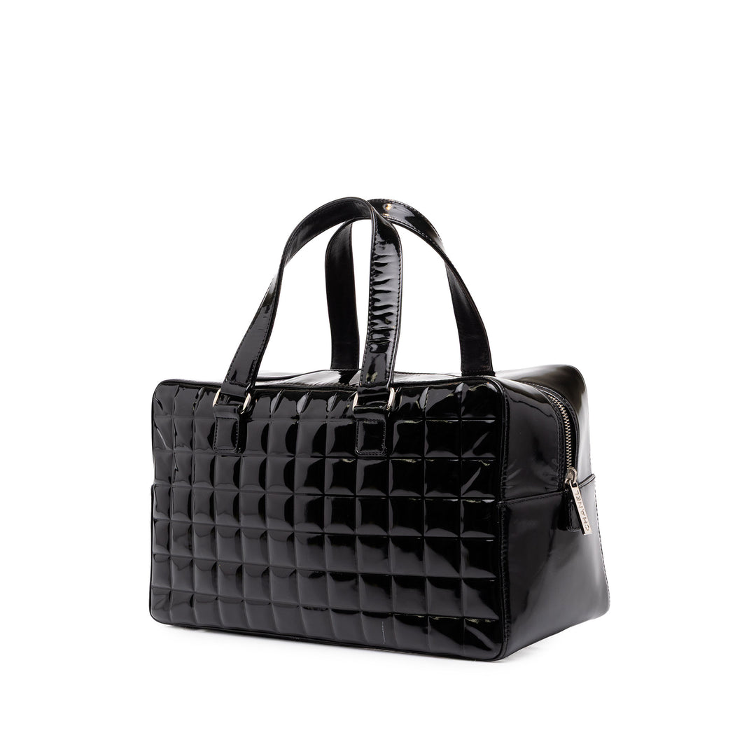 Chanel CC Chocolate Bar Bowler Sac Noir
