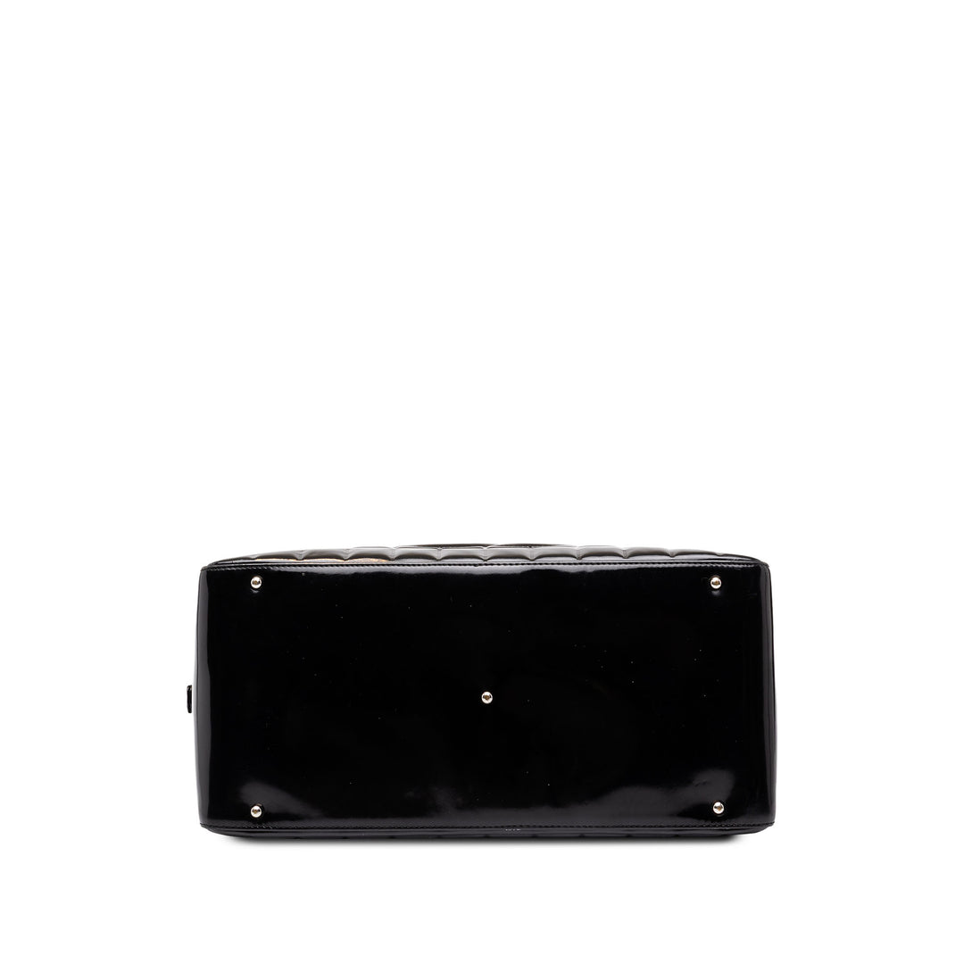 Chanel CC Chocolate Bar Bowler Sac Noir