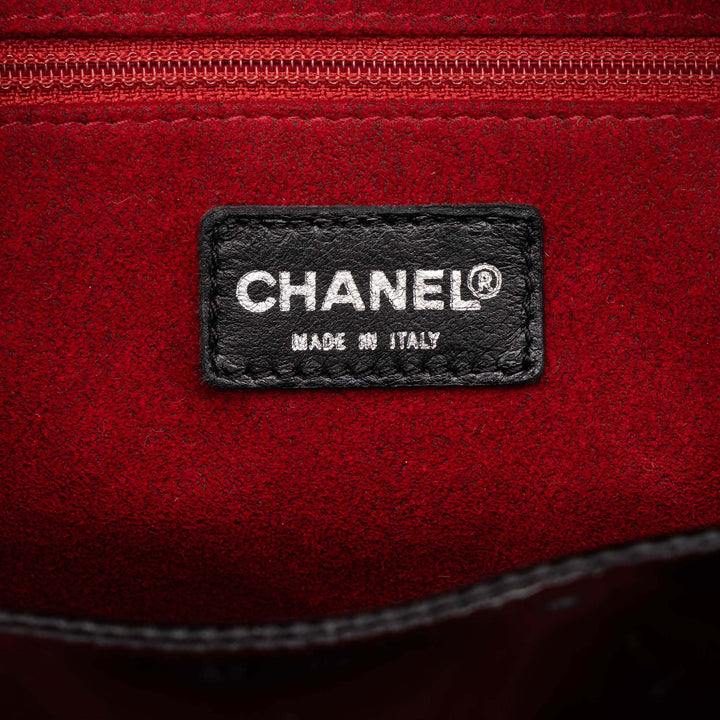 Chanel CC Chocolate Bar Bowler Sac Noir