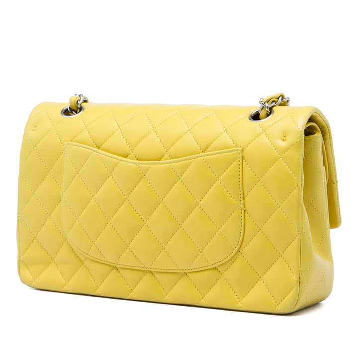 Classic Double rabat Moyen Cuir d'agneau Jaune