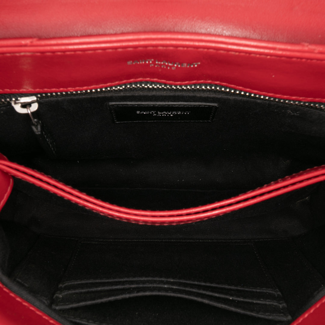 Saint Laurent Toy Matelasse Cuir Monogram LouLou Sac porté croisé