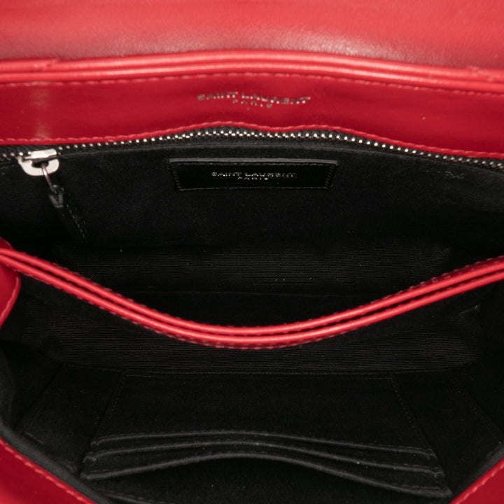 Saint Laurent Toy Matelasse Cuir Monogram LouLou Sac porté croisé