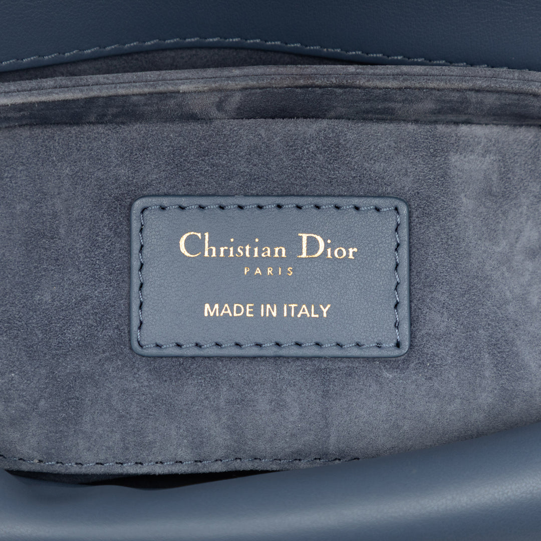 Cannage Jolie sac à Mini Tweed Bleu