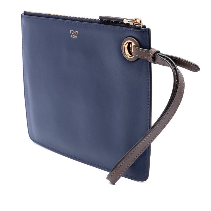 Fendi Fila Mania Multicolor Zucca embossé Cuir Pochette