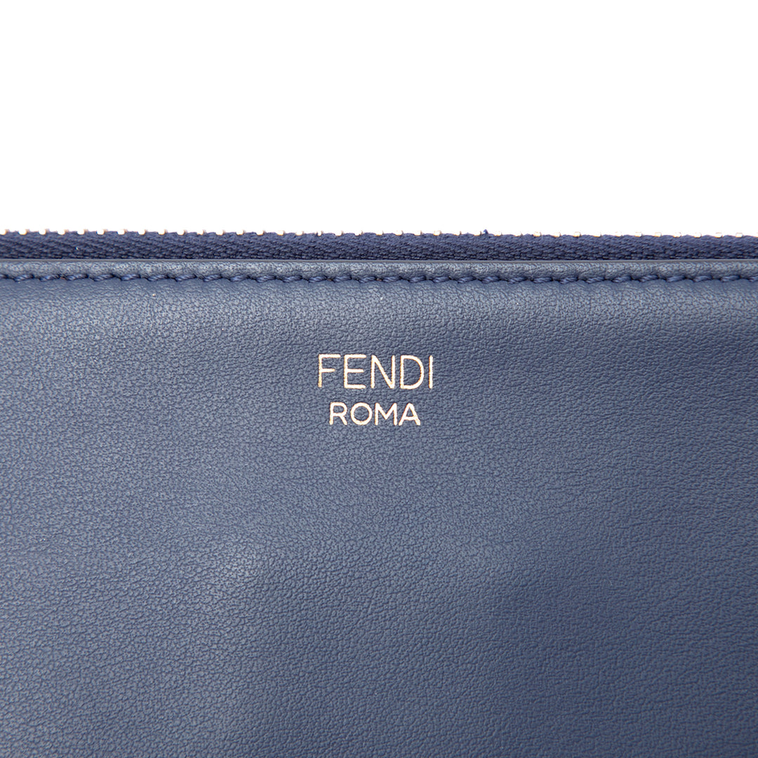 Fendi Fila Mania Multicolor Zucca embossé Cuir Pochette