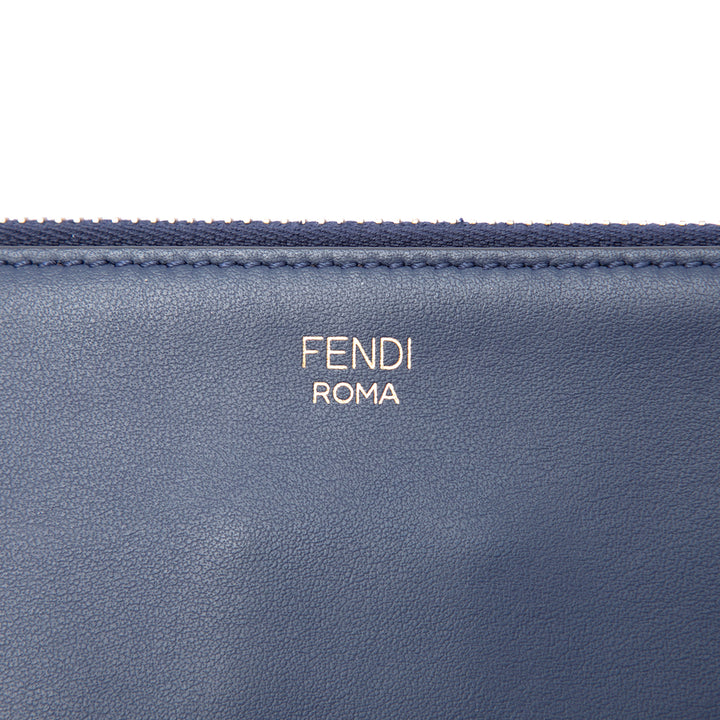 Fendi Fila Mania Multicolor Zucca embossé Cuir Pochette