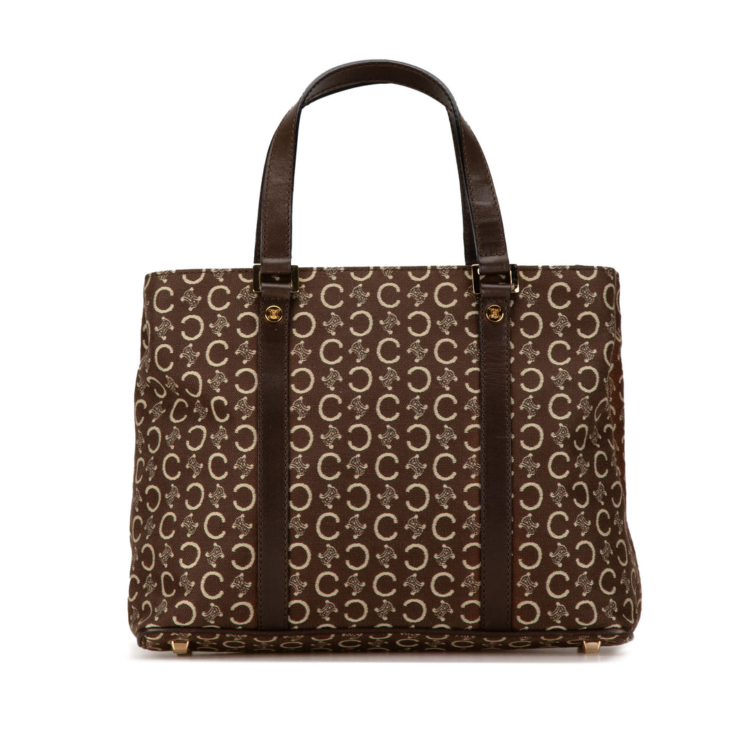 C Carriage Canvas Handbag Brown - Gaby Paris