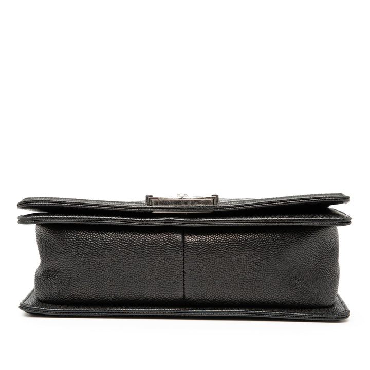 Chanel Old Medium Matelassé Caviar Boy à rabat