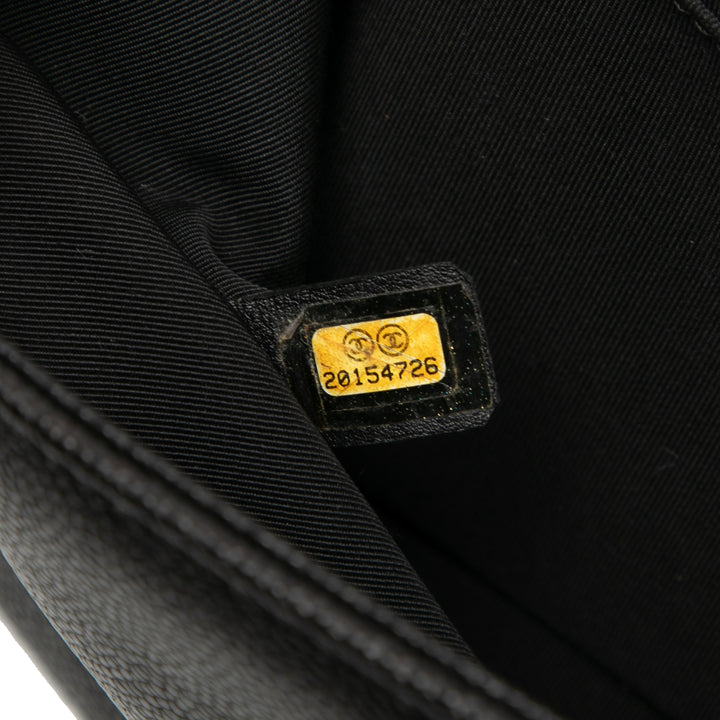 Chanel Old Medium Matelassé Caviar Boy à rabat