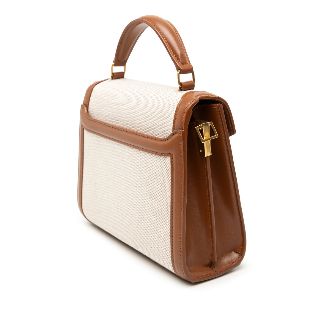 Saint Laurent Mini Toile Monogram Cassandra sac à anse supérieure