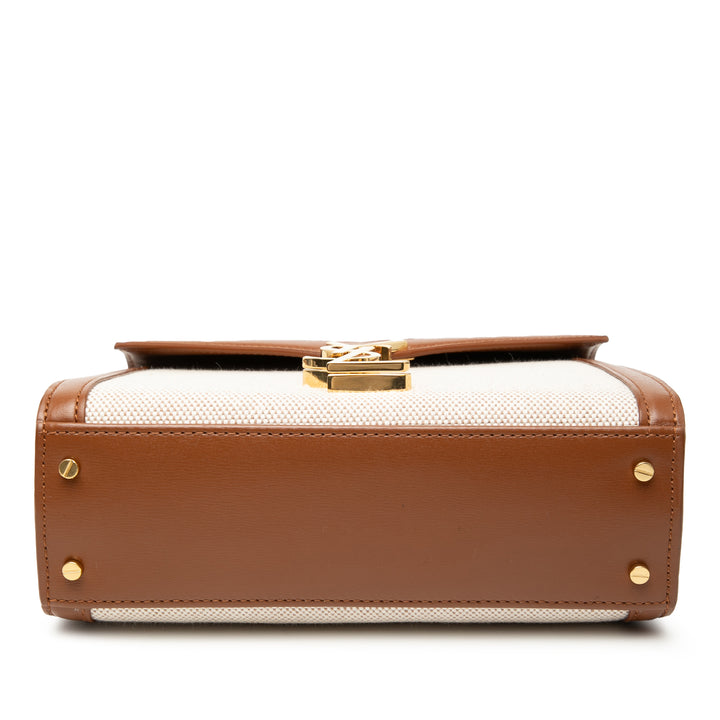 Saint Laurent Mini Toile Monogram Cassandra sac à anse supérieure