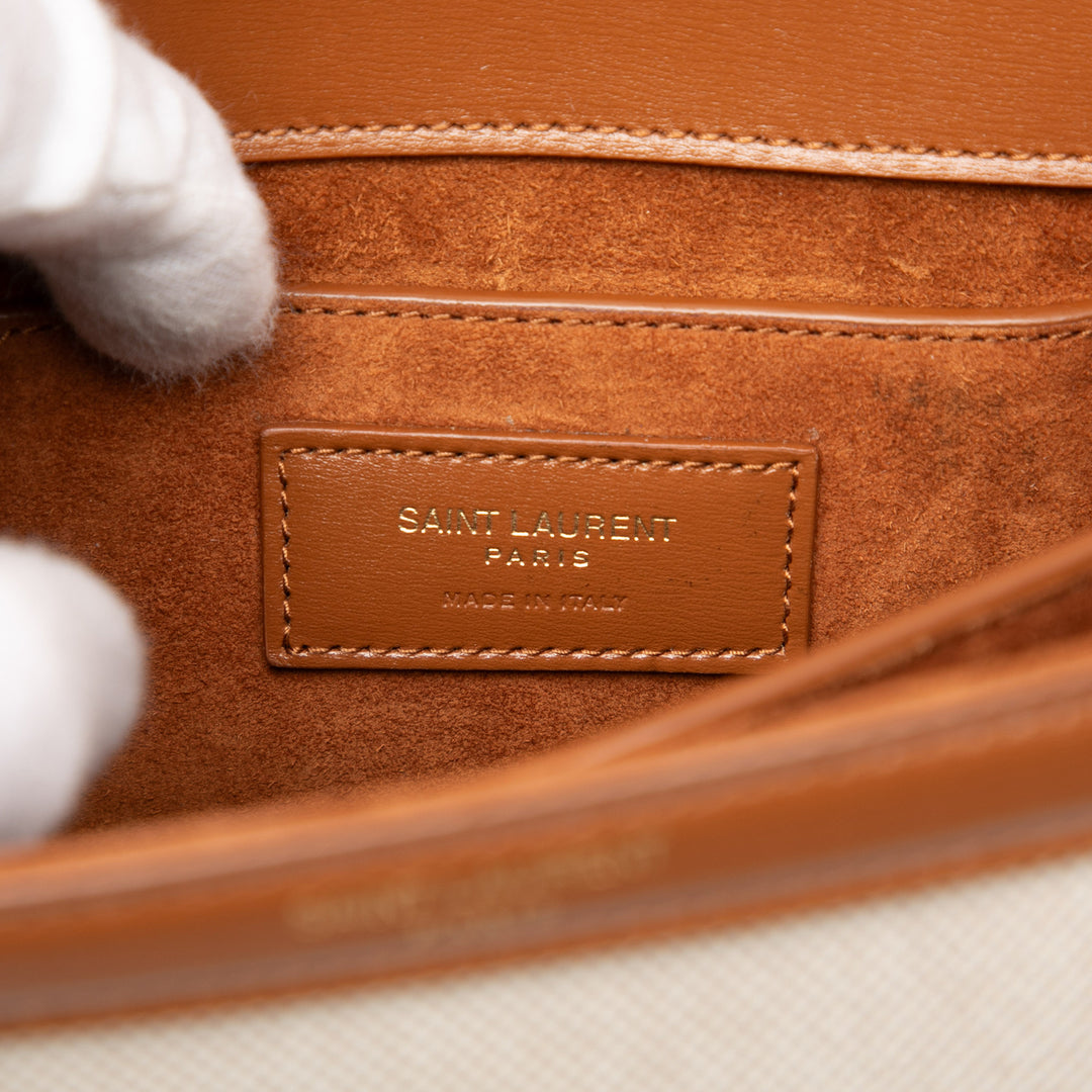 Saint Laurent Mini Toile Monogram Cassandra sac à anse supérieure