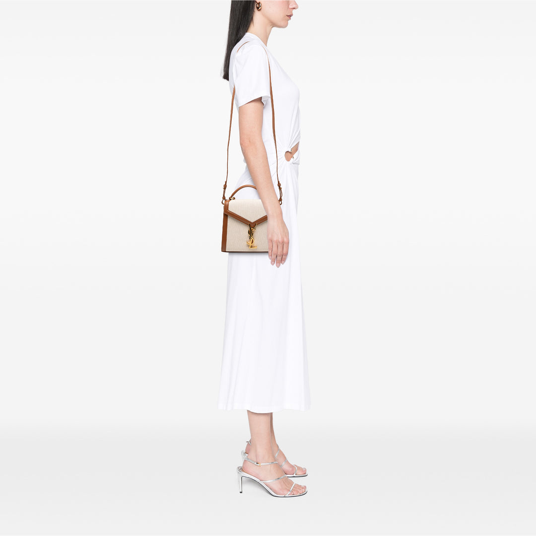 Saint Laurent Mini Toile Monogram Cassandra sac à anse supérieure