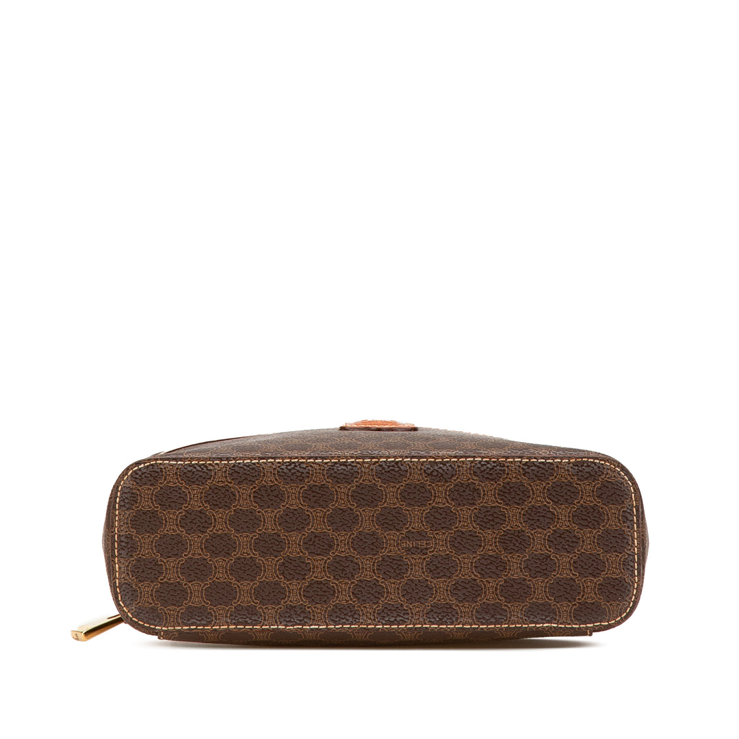 Macadam Coated Canvas Vanity Bag Brown - Gaby Paris