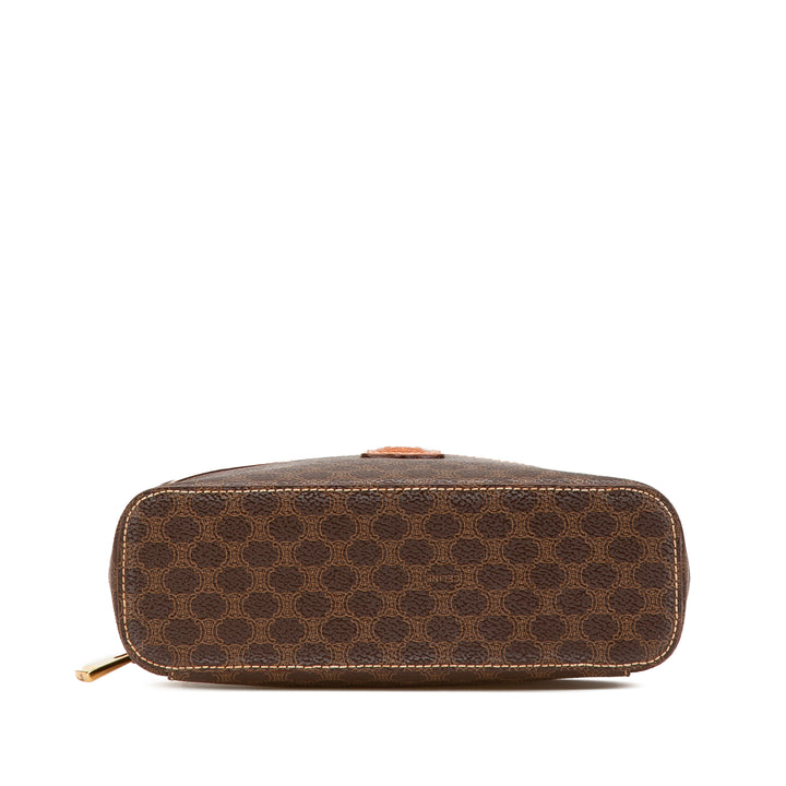 Macadam Coated Canvas Vanity Bag Brown - Gaby Paris