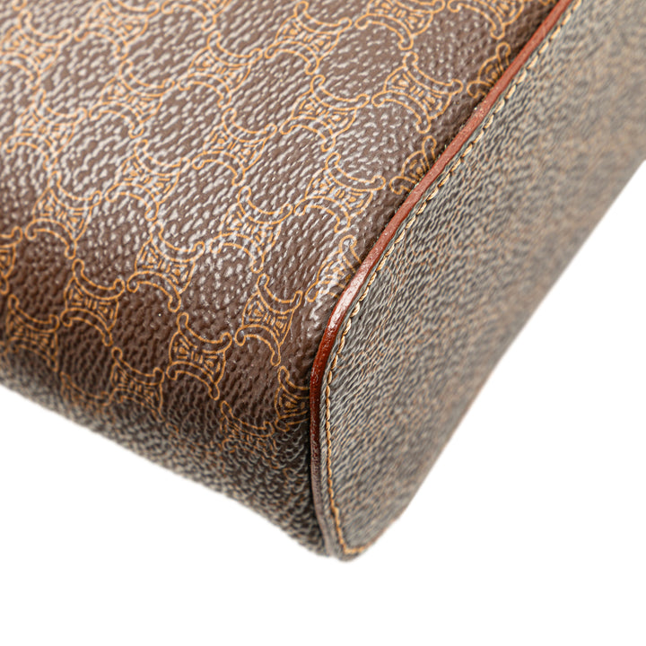 Macadam Coated Canvas Vanity Bag Brown - Gaby Paris