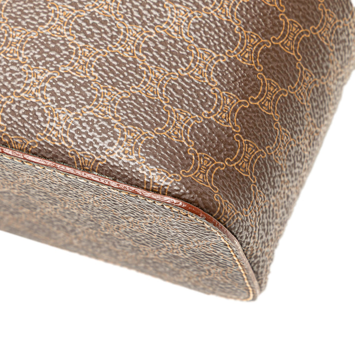 Macadam Coated Canvas Vanity Bag Brown - Gaby Paris