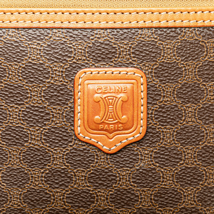 Macadam Coated Canvas Vanity Bag Brown - Gaby Paris