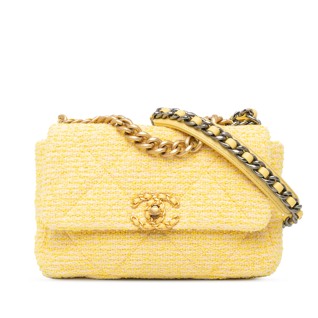 Medium Tweed 19 Flap Yellow - Gaby Paris