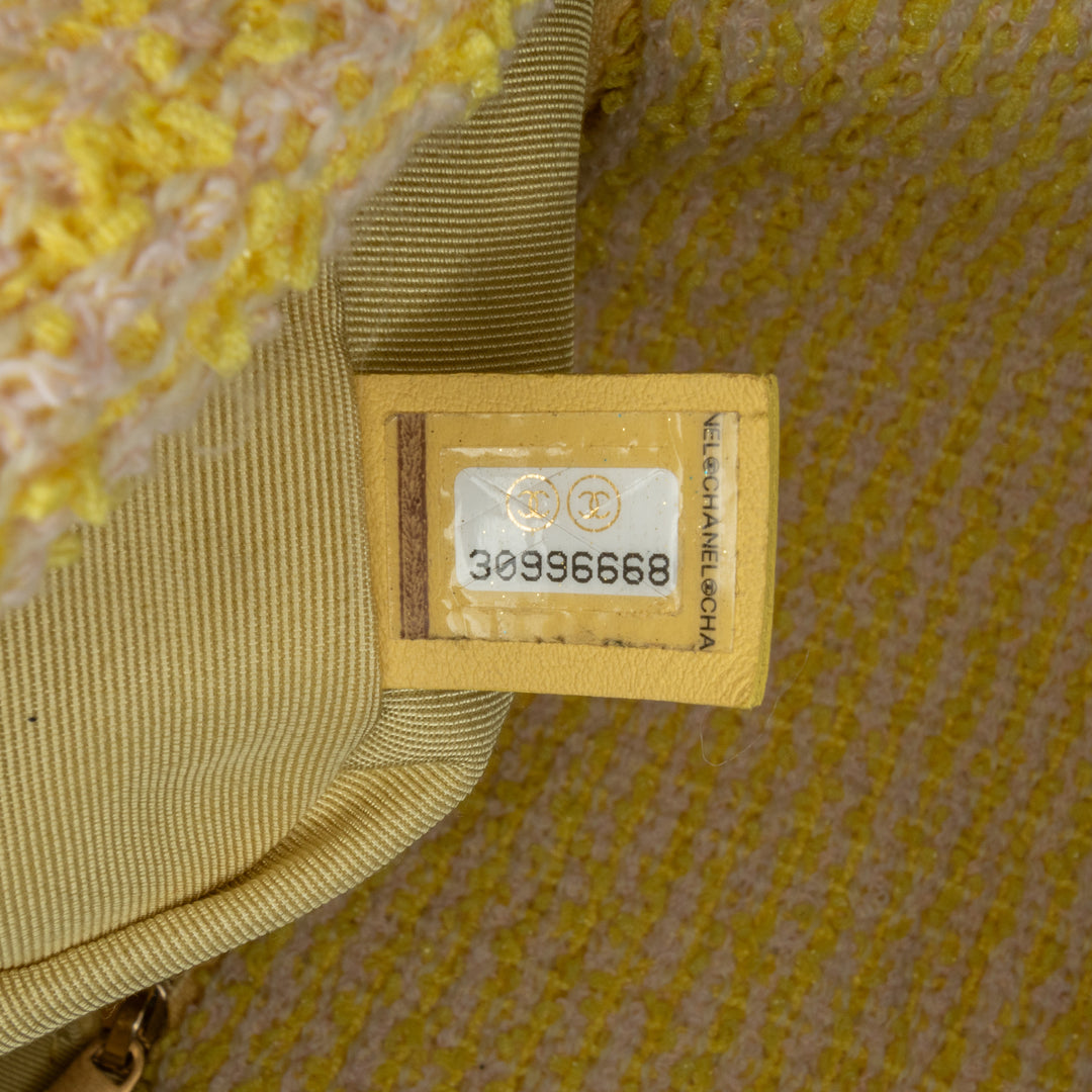 Chanel Medium Tweed 19 Flap Yellow - GABY PARIS