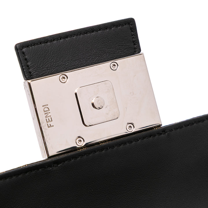 Zucca Canvas Convertible Baguette Crossbody Brown - Gaby Paris
