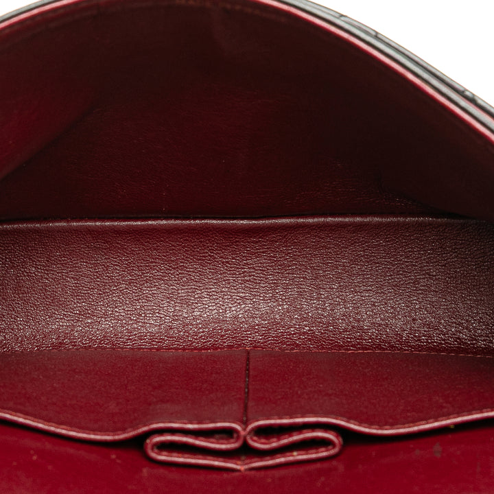 Chanel Medium Classic Cuir d’agneau Double rabat Noir
