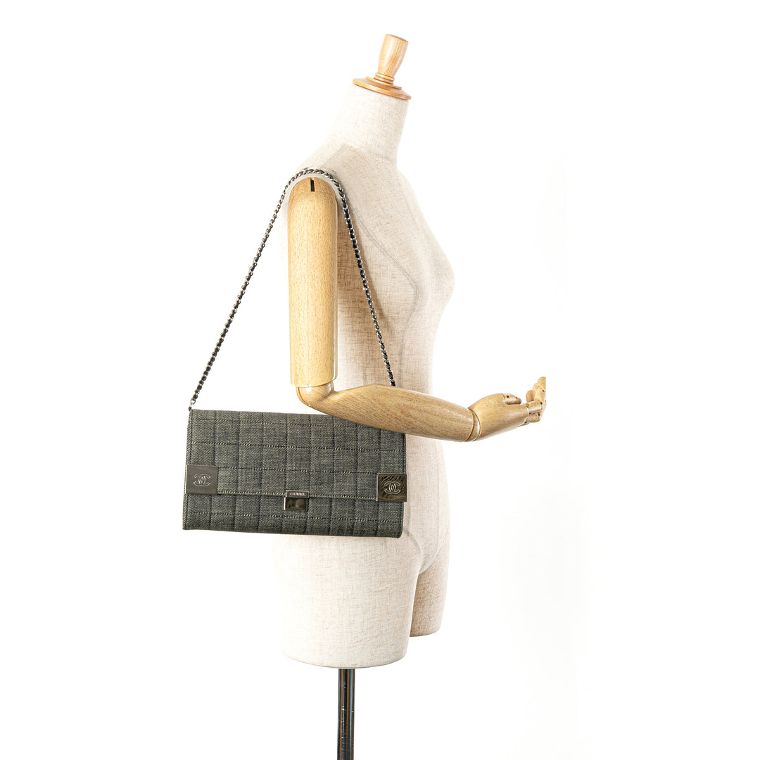 Chanel CC Choco Bar Jean Chain à rabat