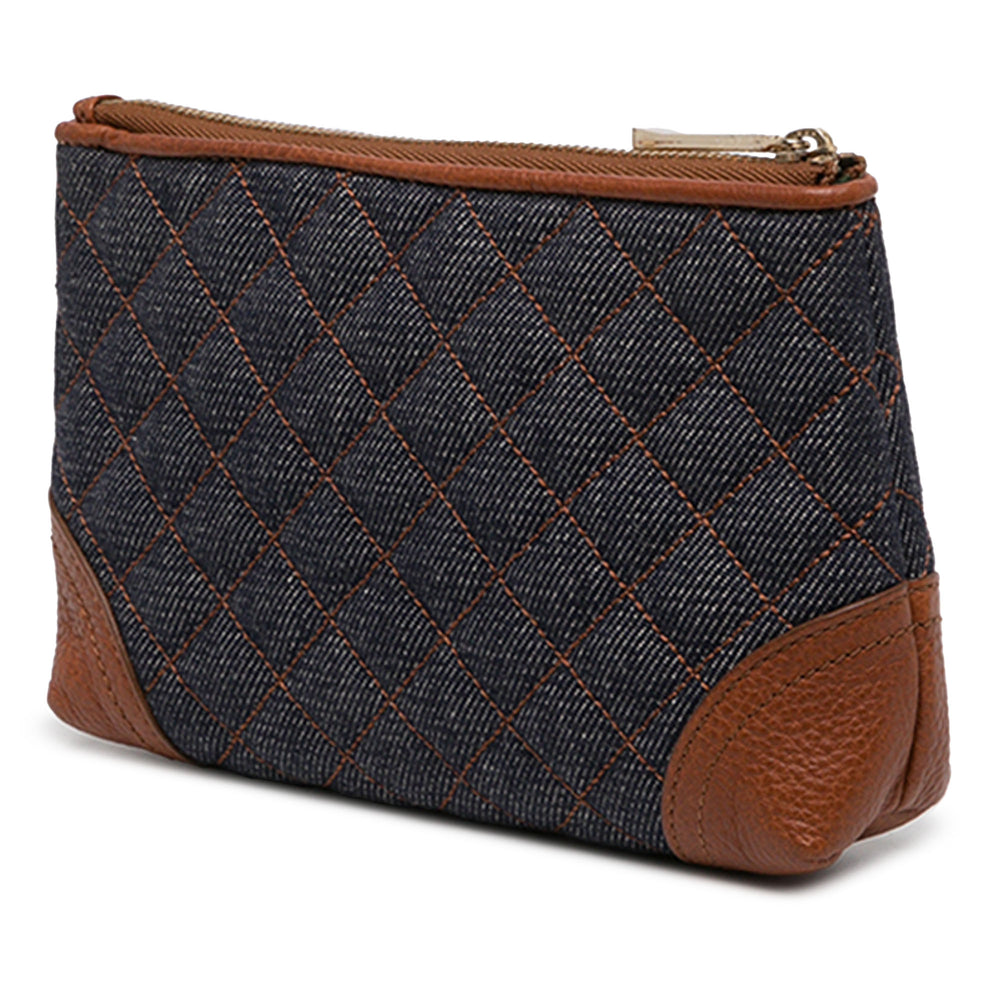 Burberry Trousse Matelassé de maquillage Jean Bleu – vue 2 – GABY PARIS