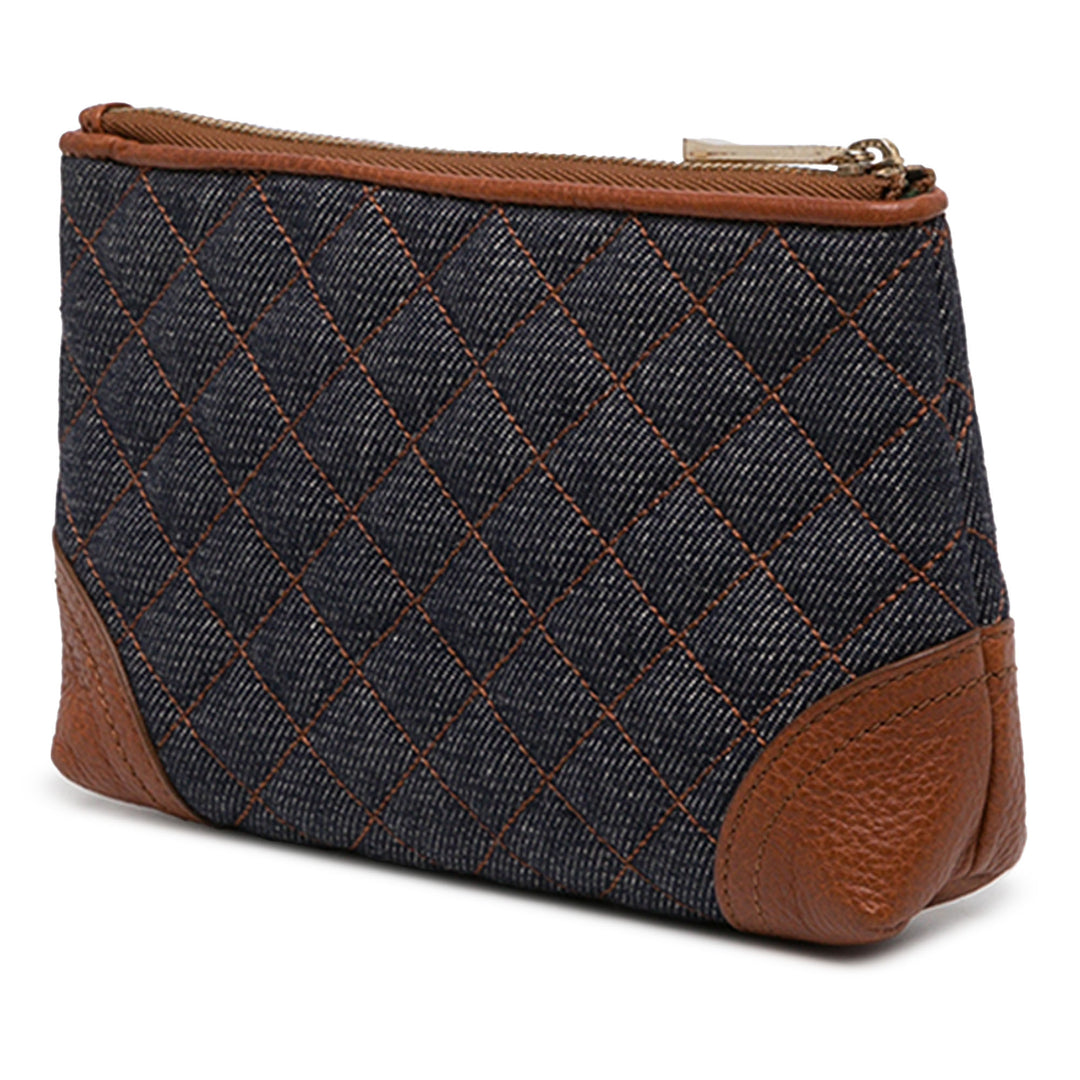 Burberry Trousse Matelassé de maquillage Jean Bleu – vue 2 – GABY PARIS