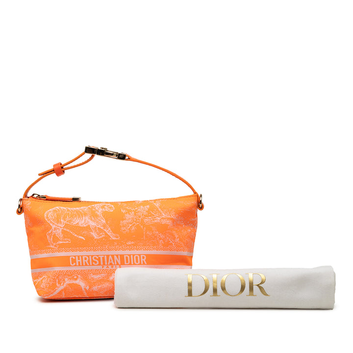 Dior Small Technical Fabric Toile de Jouy Reverse DiorTravel Nomad Pochette
