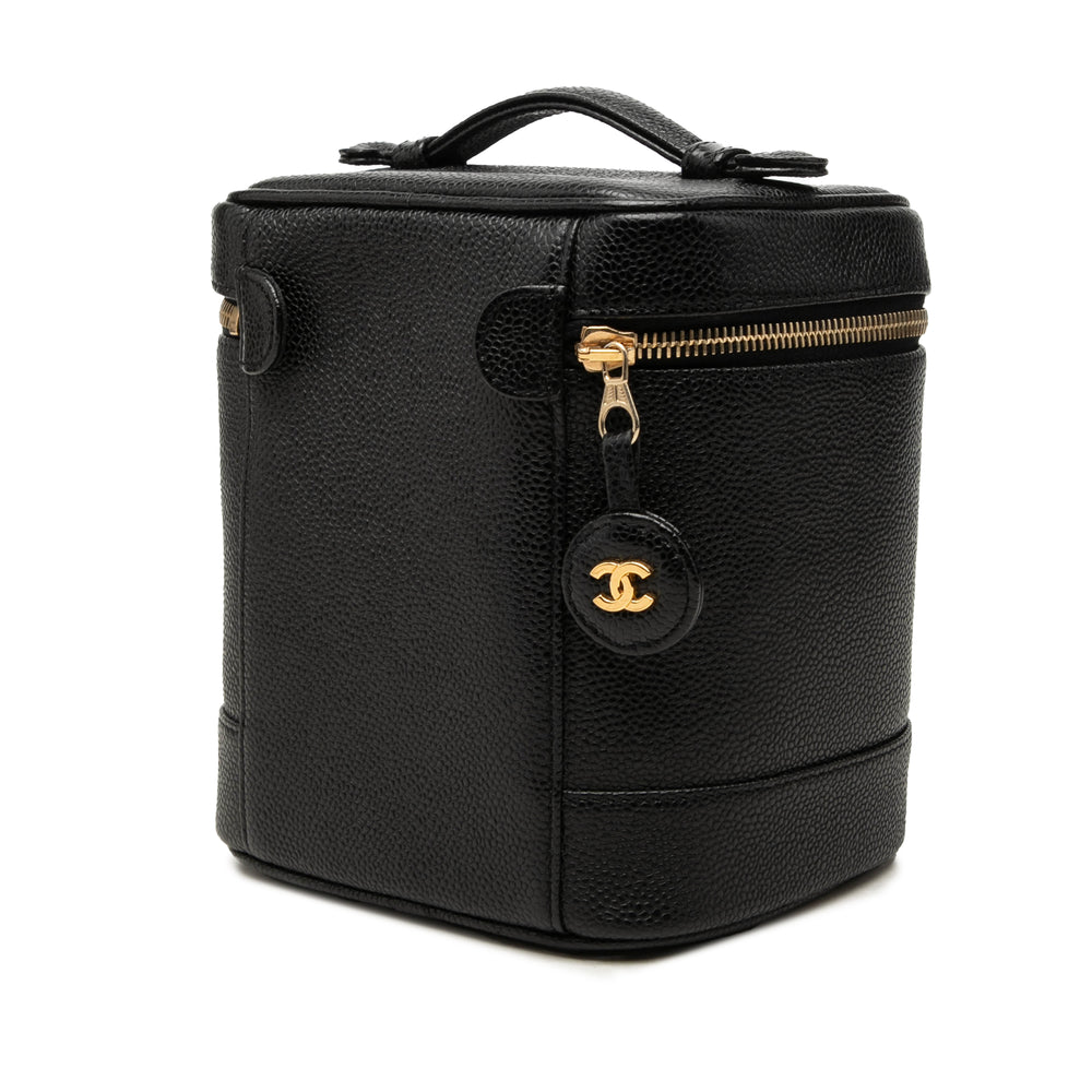 Chanel Vanity CC Cuir caviar Noir – vue 2 – GABY PARIS