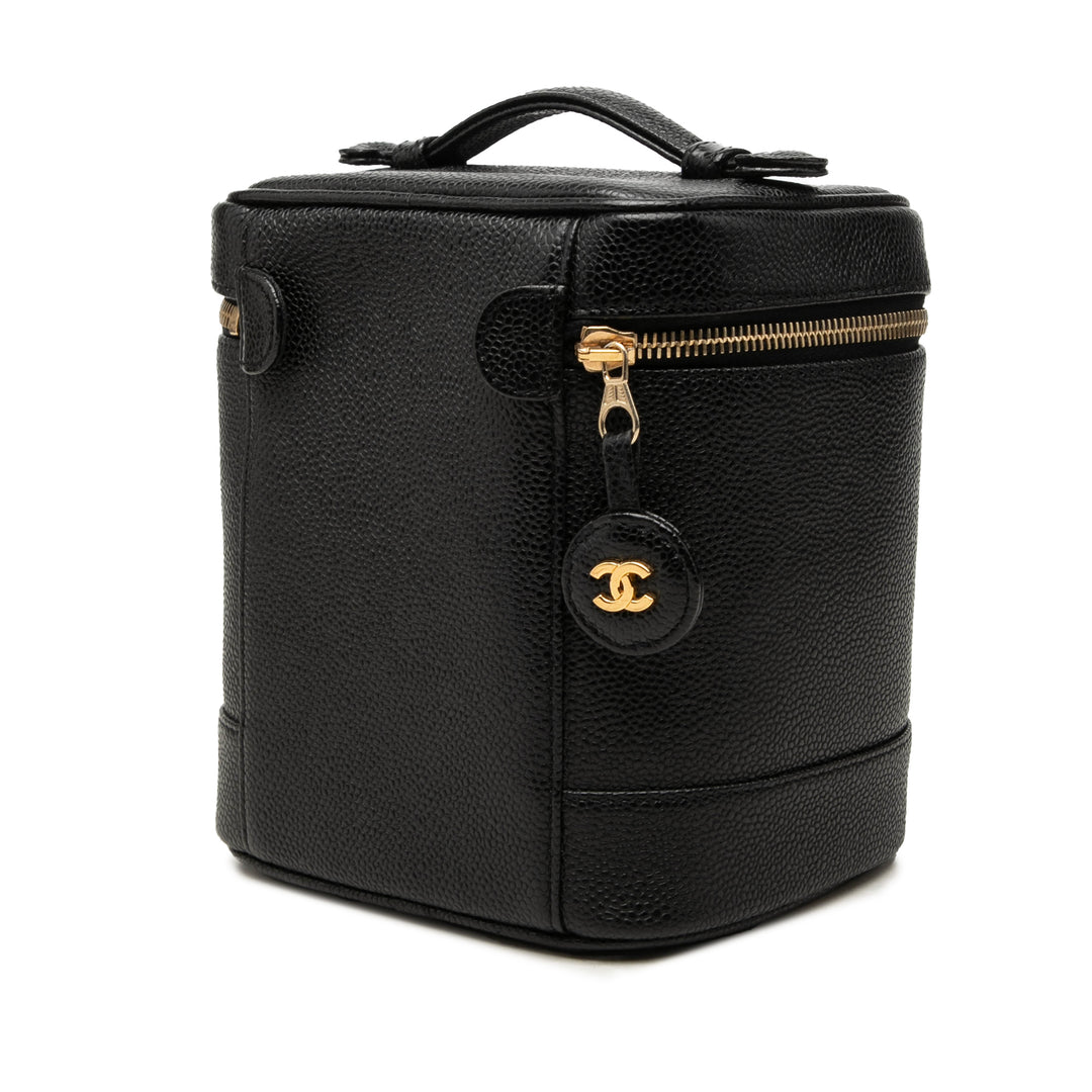 Chanel Vanity CC Cuir caviar Noir – vue 2 – GABY PARIS