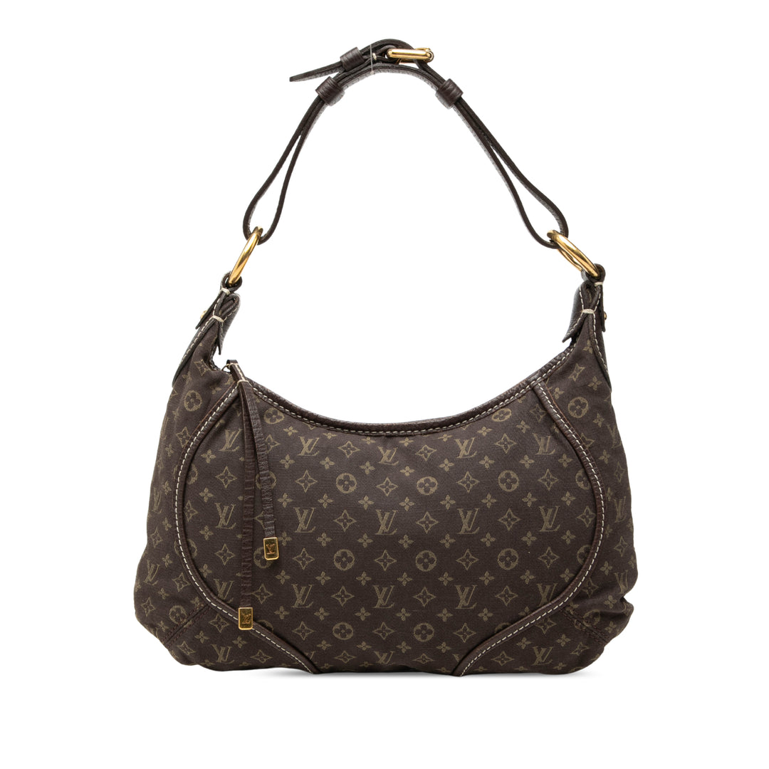Louis Vuitton Sac porté épaule Lin Manon Monogram Mini Marron – vue principale – GABY PARIS