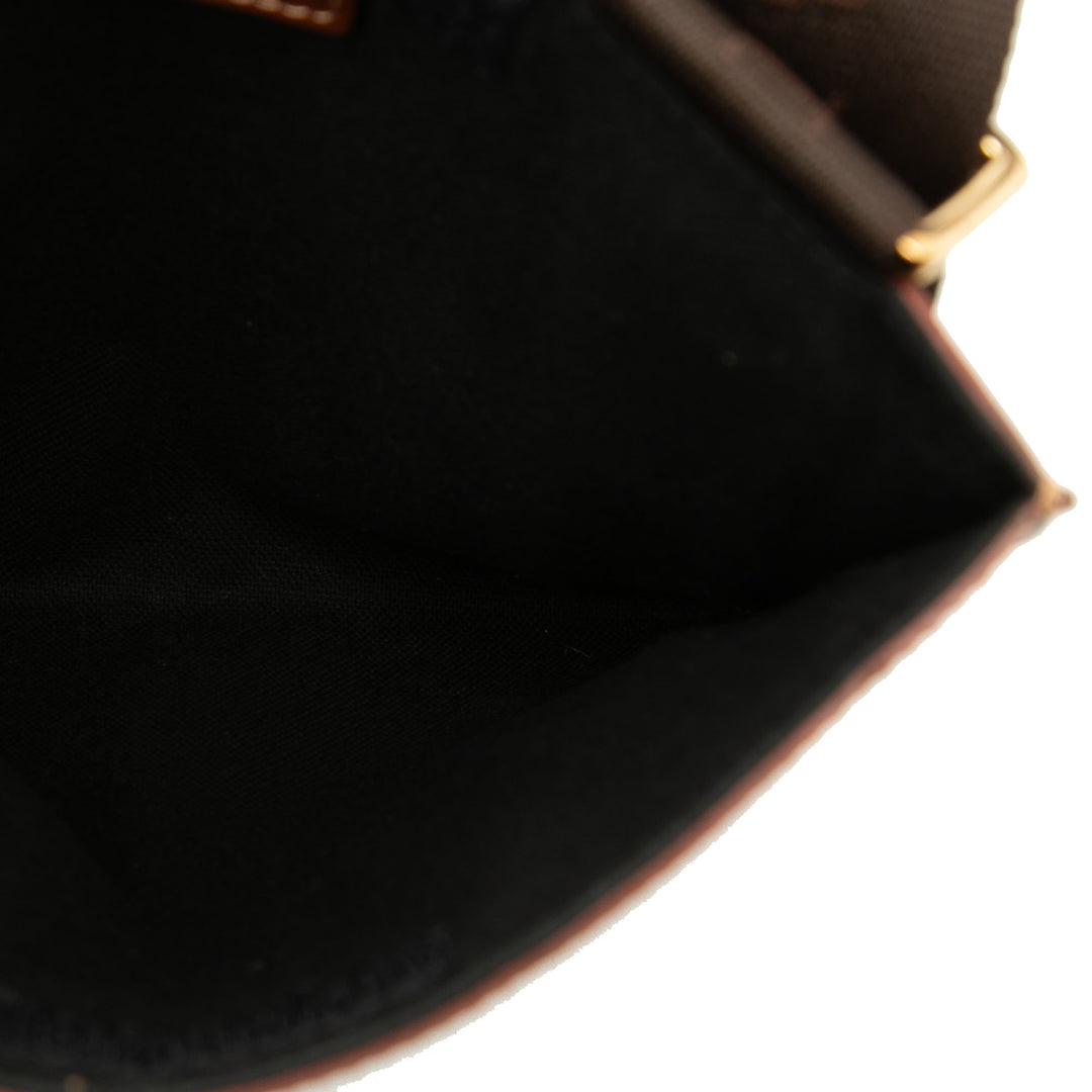 Burberry Sac bandoulière Haymarket Check Toile enduite Beige – vue 4 – GABY PARIS