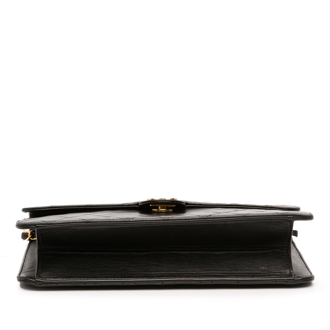 Chanel Medium CC Quilted Cuir d’agneau Single Flap Noir – GABY PARIS Authentique