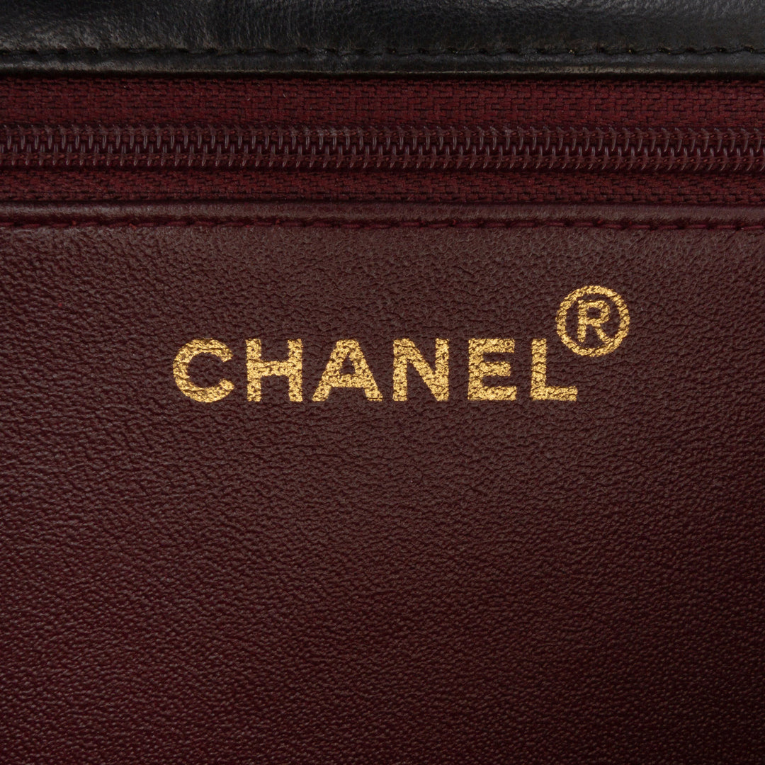 Chanel Medium CC Quilted Cuir d’agneau Single Flap Noir – GABY PARIS Authentique