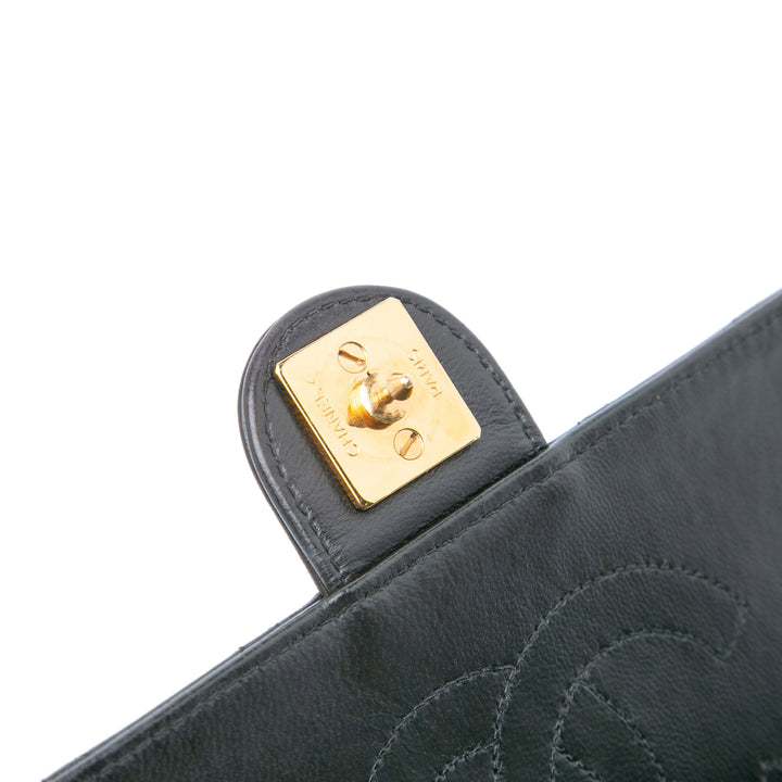 Chanel Medium CC Quilted Cuir d’agneau Single Flap Noir – GABY PARIS Authentique