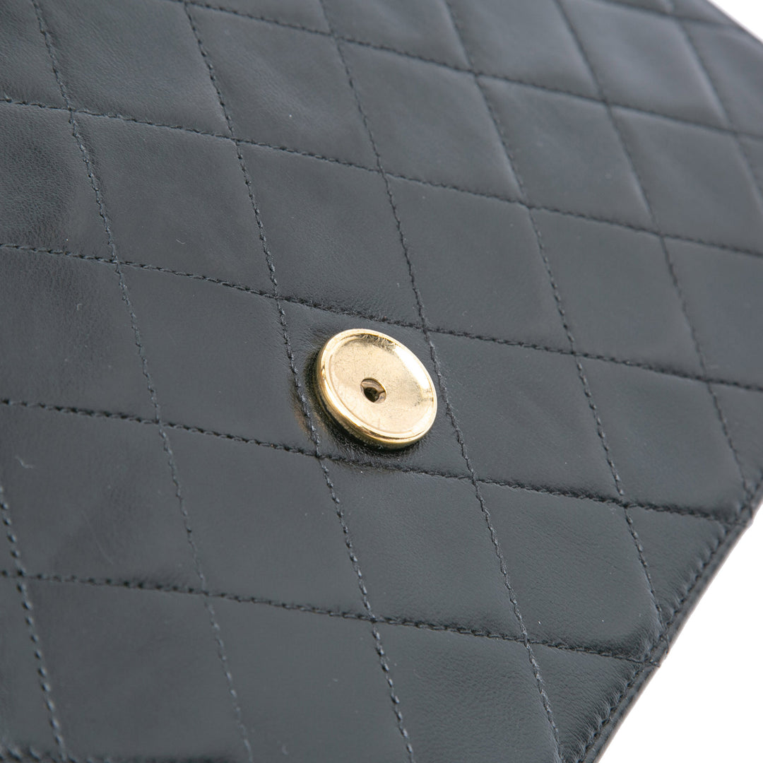 Chanel Medium CC Quilted Cuir d’agneau Single Flap Noir – GABY PARIS Authentique