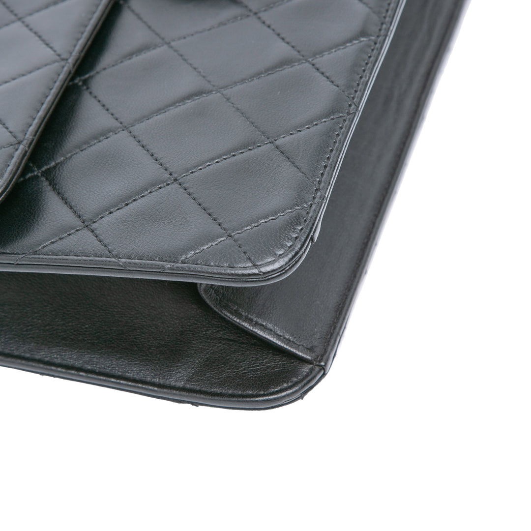 Chanel Medium CC Quilted Cuir d’agneau Single Flap Noir – GABY PARIS Authentique